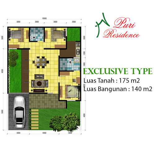 PURI RESIDENCE - EXCLUSIVE - DENAH
